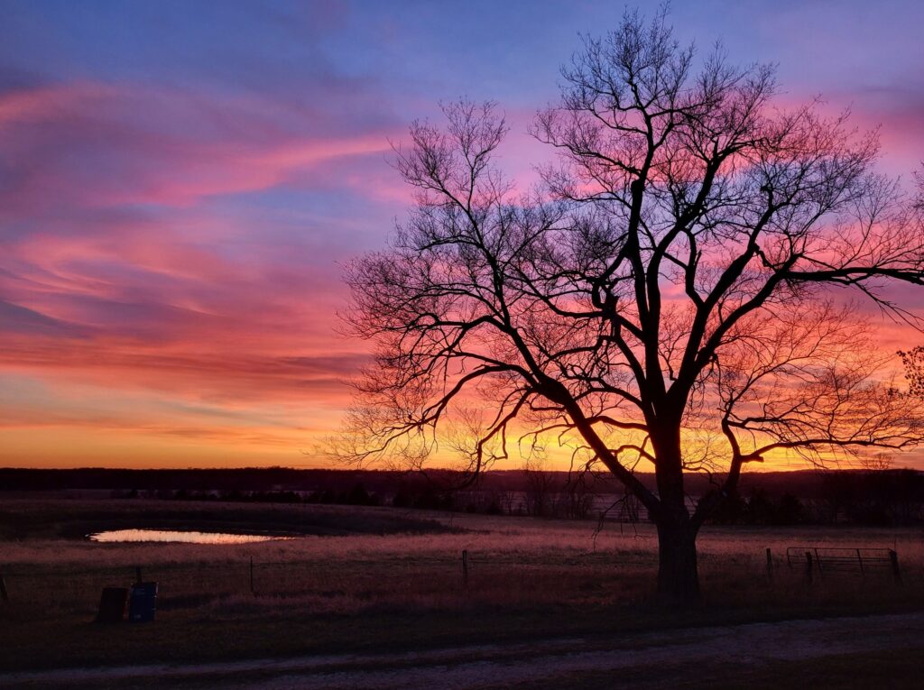 Sunset in Tonganoxie, KS