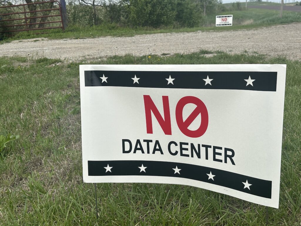 This is a No Data Center Sign you can purchase for your yard.