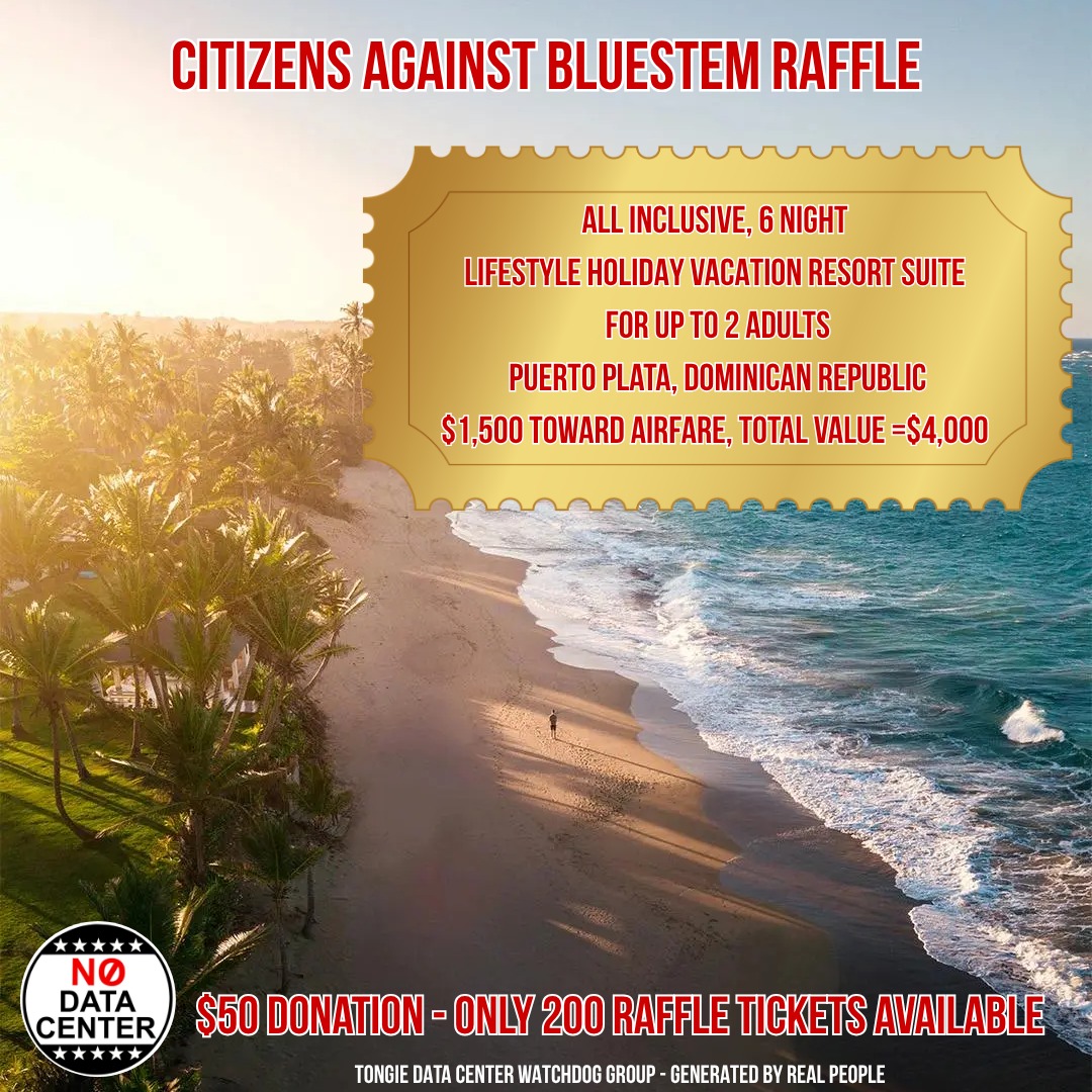 ⚫️🔴 TRIP TO THE DOMINICAN REPUBLIC! 🔴⚫️ Citizens Against Bluestem is raffling off a getaway…