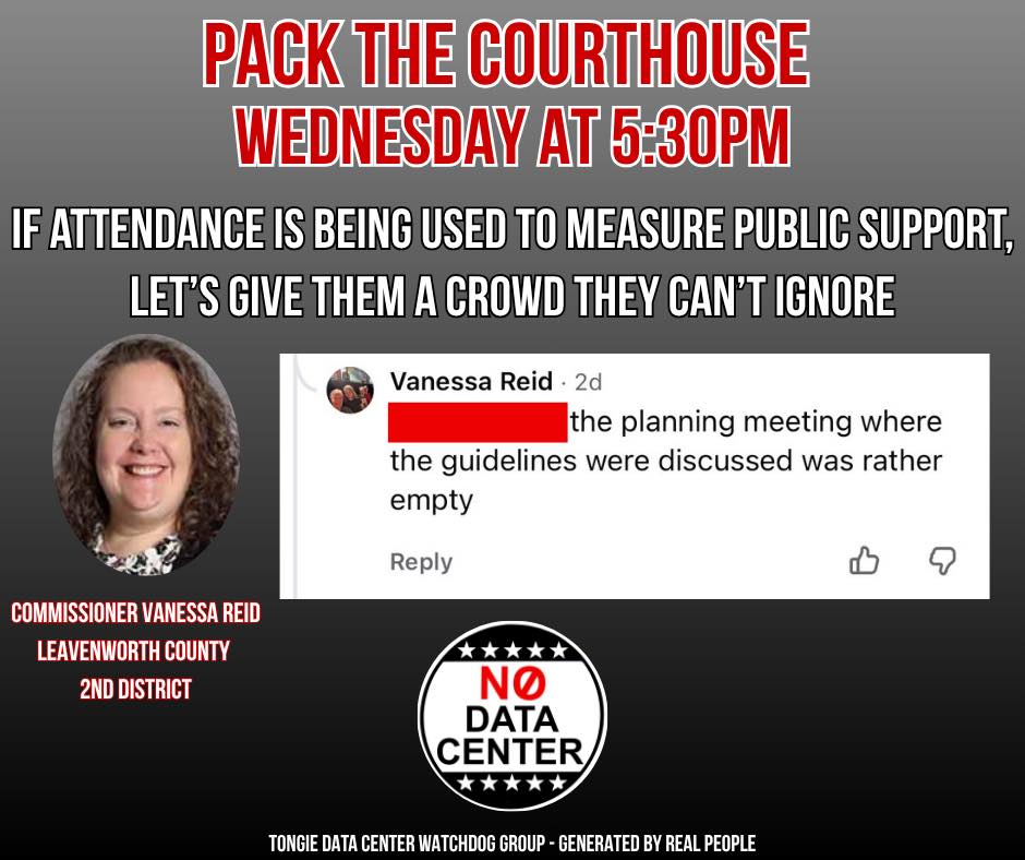 ⚫️🔴 PACK THE COURTHOUSE 🔴⚫️ Commissioner Vanessa Reid, who has shown support for the data…